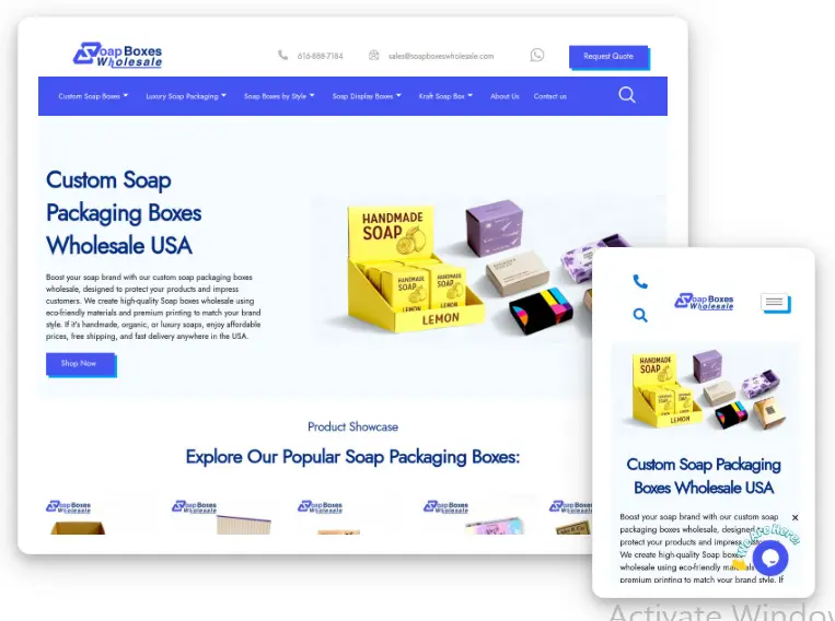 Soap Boxes Wholesale Website