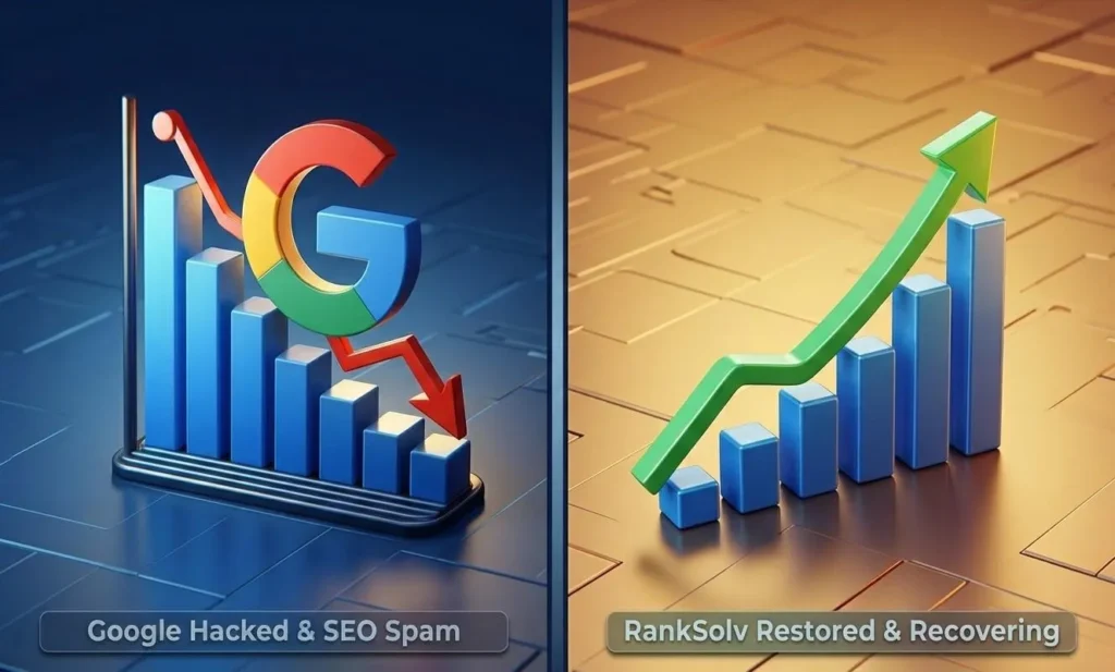 website hacked SEO spam